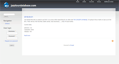 Desktop Screenshot of jazztourdatabase.com